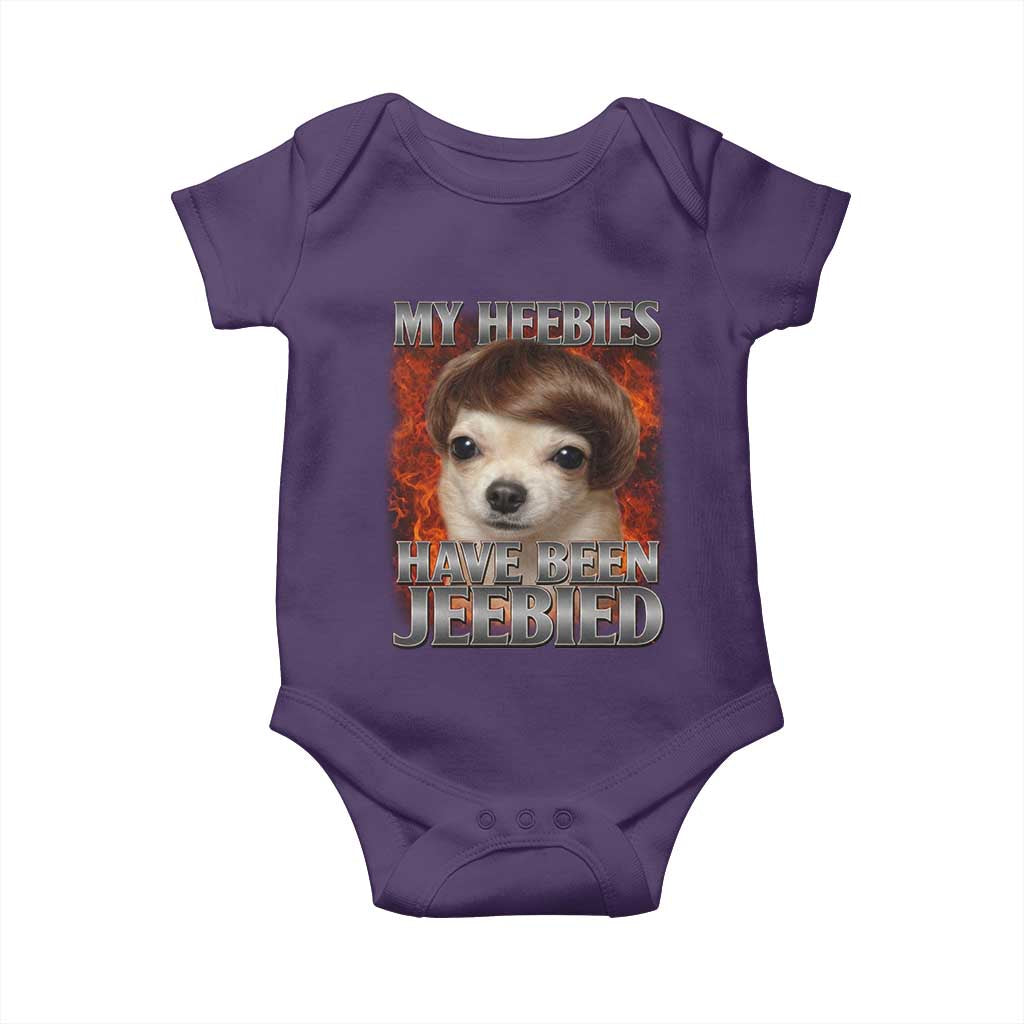 Chihuahua Funny Meme Baby Onesie My Heebies Have Been Jeebied Bootleg - Wonder Print Shop