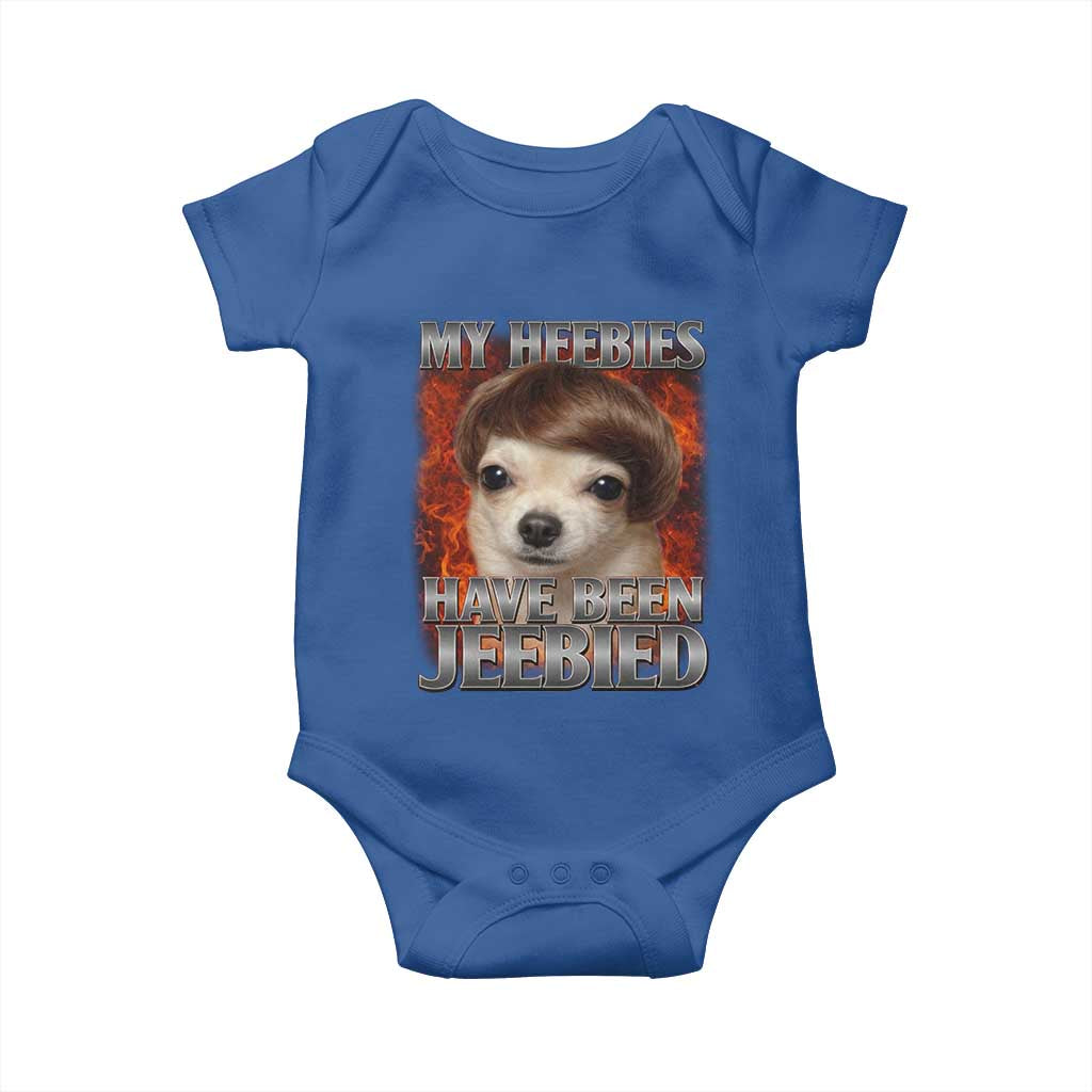 Chihuahua Funny Meme Baby Onesie My Heebies Have Been Jeebied Bootleg - Wonder Print Shop