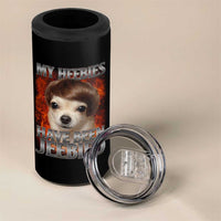 Chihuahua Funny Meme 4 in 1 Can Cooler Tumbler My Heebies Have Been Jeebied Bootleg - Wonder Print Shop