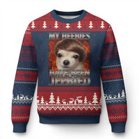 Chihuahua Funny Meme Ugly Christmas Sweater My Heebies Have Been Jeebied Bootleg - Wonder Print Shop
