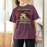 Chihuahua Funny Meme T Shirt For Women My Heebies Have Been Jeebied Bootleg - Wonder Print Shop