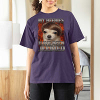 Chihuahua Funny Meme T Shirt For Women My Heebies Have Been Jeebied Bootleg - Wonder Print Shop