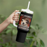Chihuahua Funny Meme Tumbler With Handle My Heebies Have Been Jeebied Bootleg - undefined