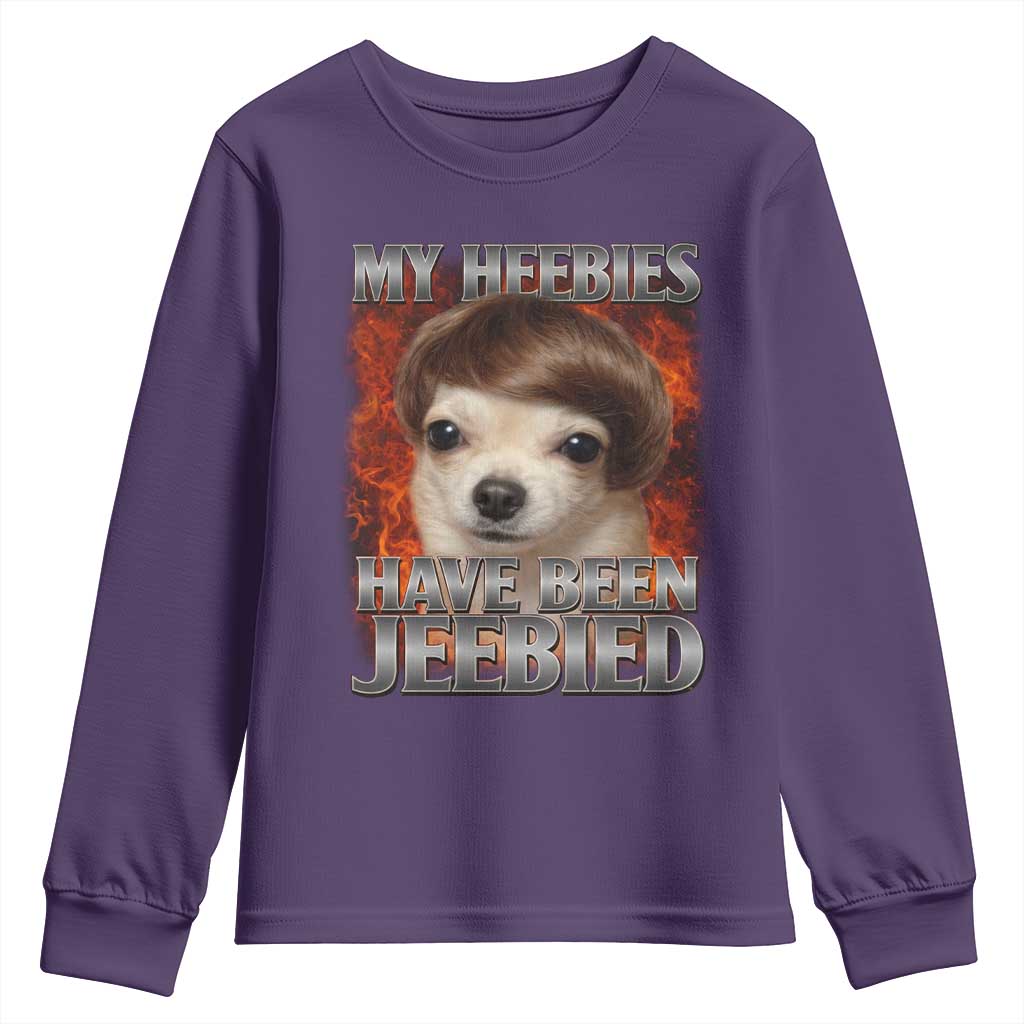 Chihuahua Funny Meme Youth Sweatshirt My Heebies Have Been Jeebied Bootleg - Wonder Print Shop