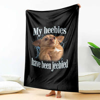 Funny Chihuahua Meme Throw Blanket My Heebies Have Been Jeebied Bootleg - Wonder Print Shop