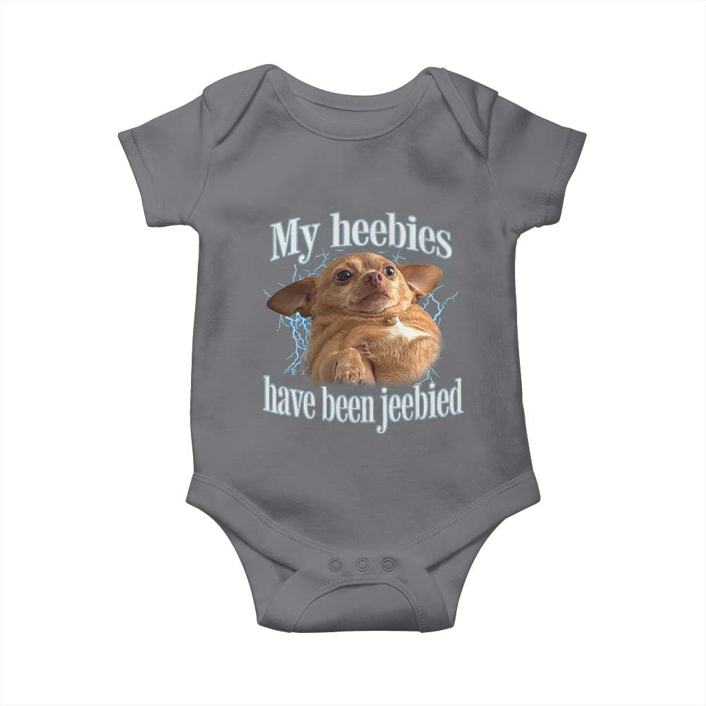 Funny Chihuahua Meme Baby Onesie My Heebies Have Been Jeebied Bootleg - Wonder Print Shop