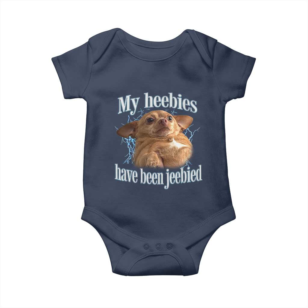 Funny Chihuahua Meme Baby Onesie My Heebies Have Been Jeebied Bootleg - Wonder Print Shop