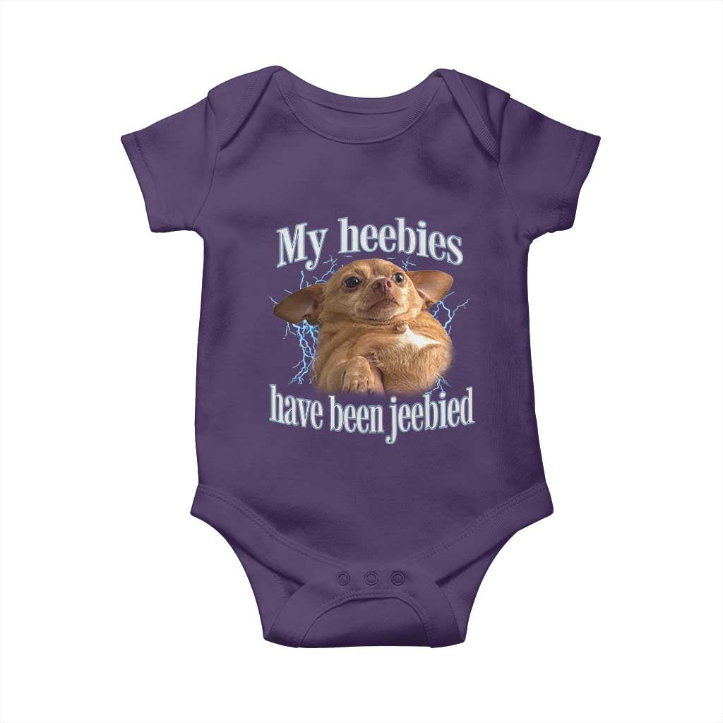 Funny Chihuahua Meme Baby Onesie My Heebies Have Been Jeebied Bootleg - Wonder Print Shop