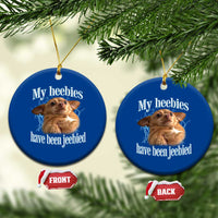 Funny Chihuahua Meme Ceramic Ornament My Heebies Have Been Jeebied Bootleg - Wonder Print Shop