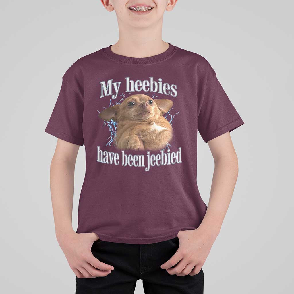 Funny Chihuahua Meme T Shirt For Kid My Heebies Have Been Jeebied Bootleg - Wonder Print Shop