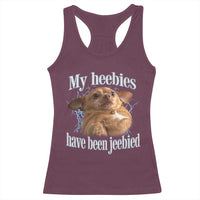 Funny Chihuahua Meme Racerback Tank Top My Heebies Have Been Jeebied Bootleg - Wonder Print Shop