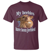 Funny Chihuahua Meme T Shirt My Heebies Have Been Jeebied Bootleg - Wonder Print Shop