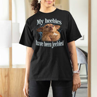 Funny Chihuahua Meme T Shirt For Women My Heebies Have Been Jeebied Bootleg - Wonder Print Shop