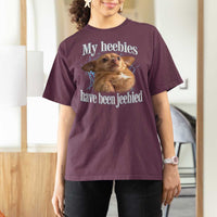 Funny Chihuahua Meme T Shirt For Women My Heebies Have Been Jeebied Bootleg - Wonder Print Shop