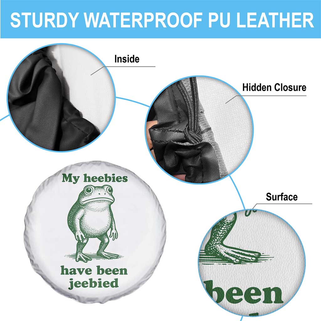 Funny Frog Spare Tire Cover My Heebies Have Been Jeebied Weirdcore Meme - Wonder Print Shop