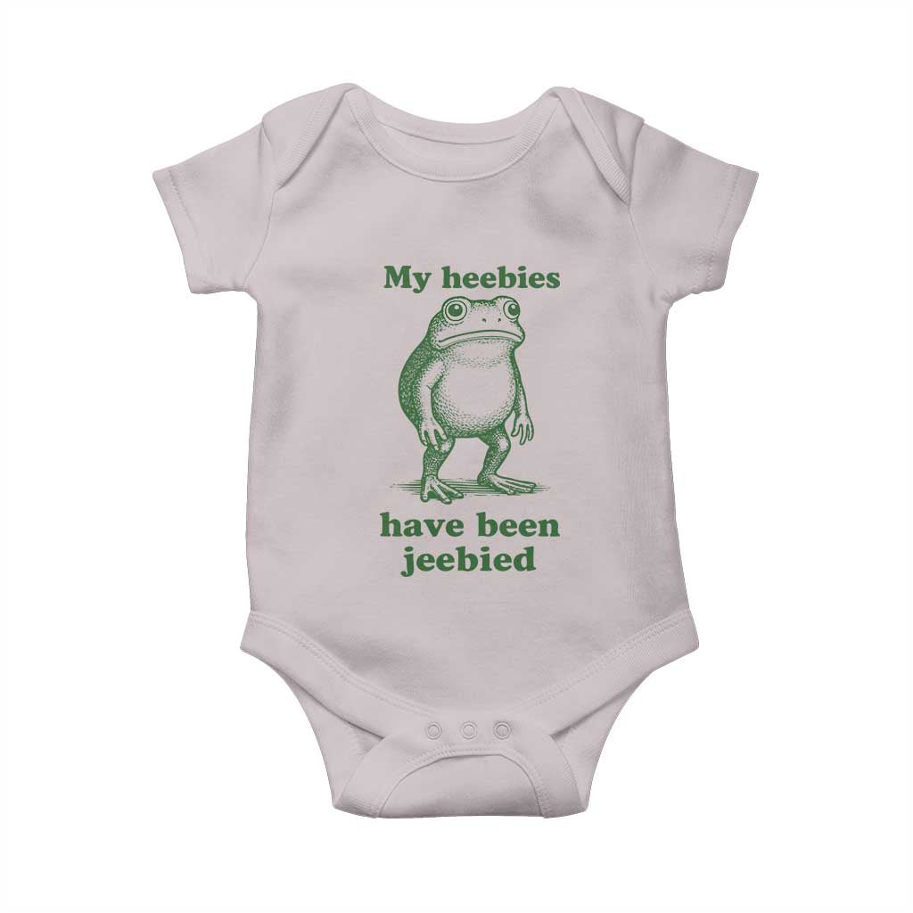 Funny Frog Baby Onesie My Heebies Have Been Jeebied Weirdcore Meme - Wonder Print Shop