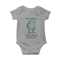 Funny Frog Baby Onesie My Heebies Have Been Jeebied Weirdcore Meme - Wonder Print Shop