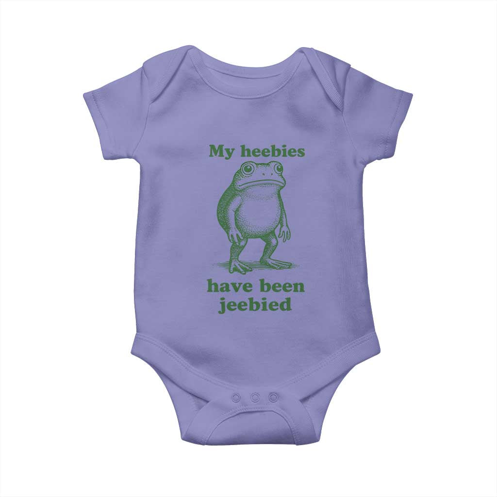 Funny Frog Baby Onesie My Heebies Have Been Jeebied Weirdcore Meme - Wonder Print Shop