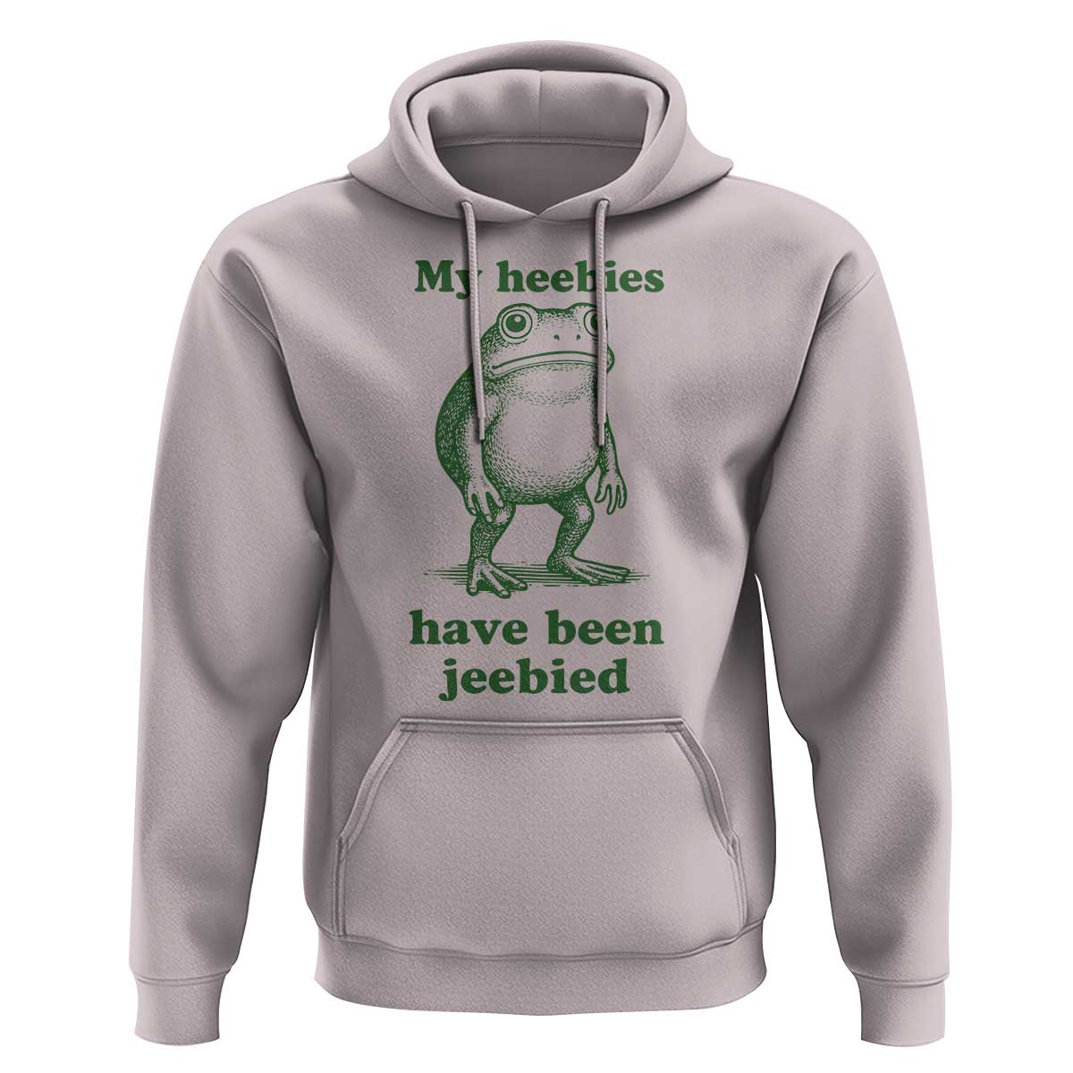 Funny Frog Hoodie My Heebies Have Been Jeebied Weirdcore Meme - Wonder Print Shop