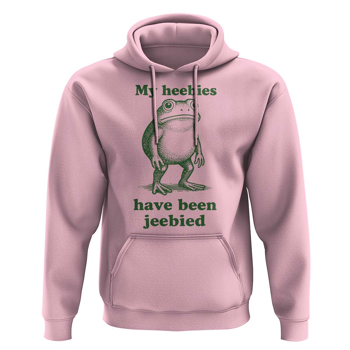 Funny Frog Hoodie My Heebies Have Been Jeebied Weirdcore Meme - Wonder Print Shop