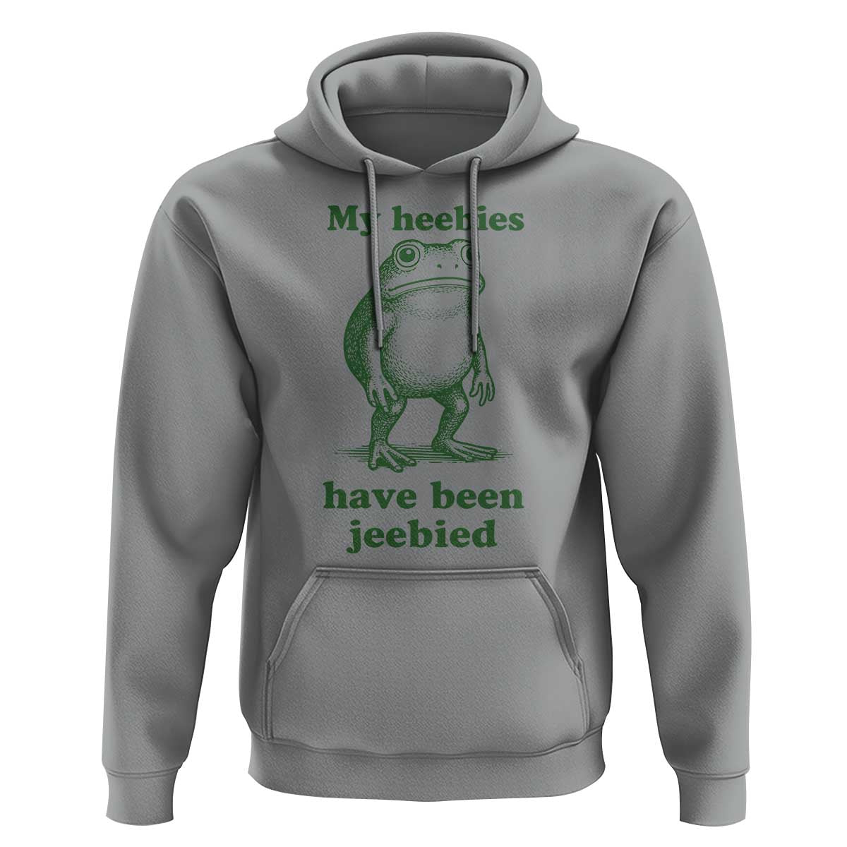 Funny Frog Hoodie My Heebies Have Been Jeebied Weirdcore Meme - Wonder Print Shop