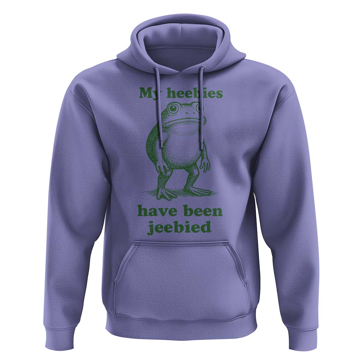 Funny Frog Hoodie My Heebies Have Been Jeebied Weirdcore Meme - Wonder Print Shop