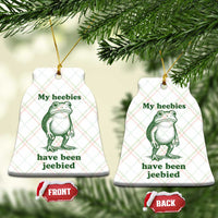 Funny Frog Ceramic Ornament My Heebies Have Been Jeebied Weirdcore Meme - Wonder Print Shop