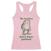 Funny Frog Racerback Tank Top My Heebies Have Been Jeebied Weirdcore Meme - Wonder Print Shop