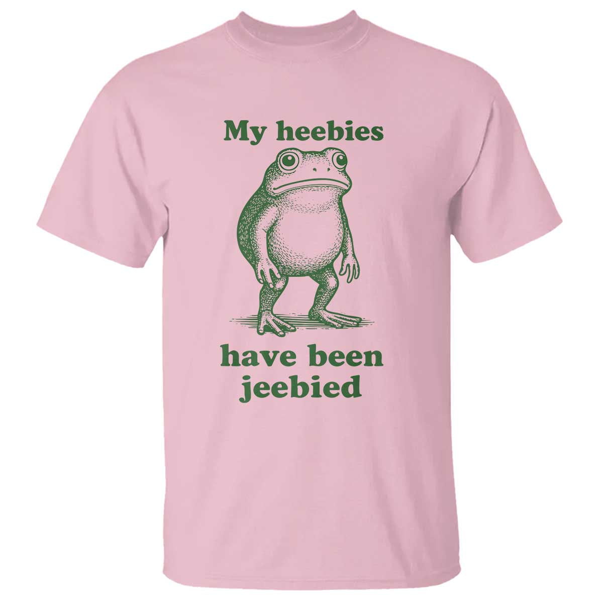 Funny Frog T Shirt My Heebies Have Been Jeebied Weirdcore Meme - Wonder Print Shop