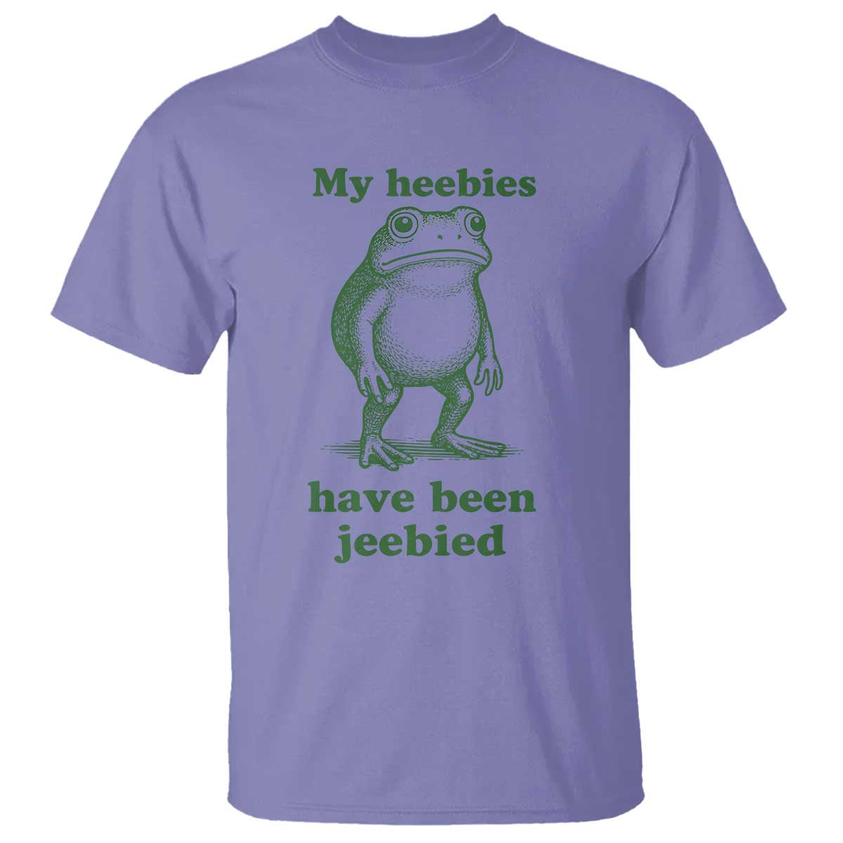 Funny Frog T Shirt My Heebies Have Been Jeebied Weirdcore Meme - Wonder Print Shop