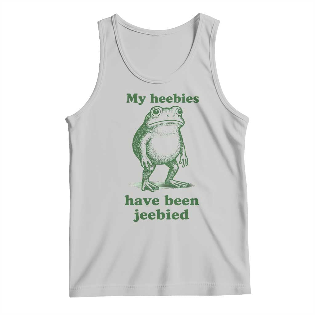 Funny Frog Tank Top My Heebies Have Been Jeebied Weirdcore Meme - Wonder Print Shop