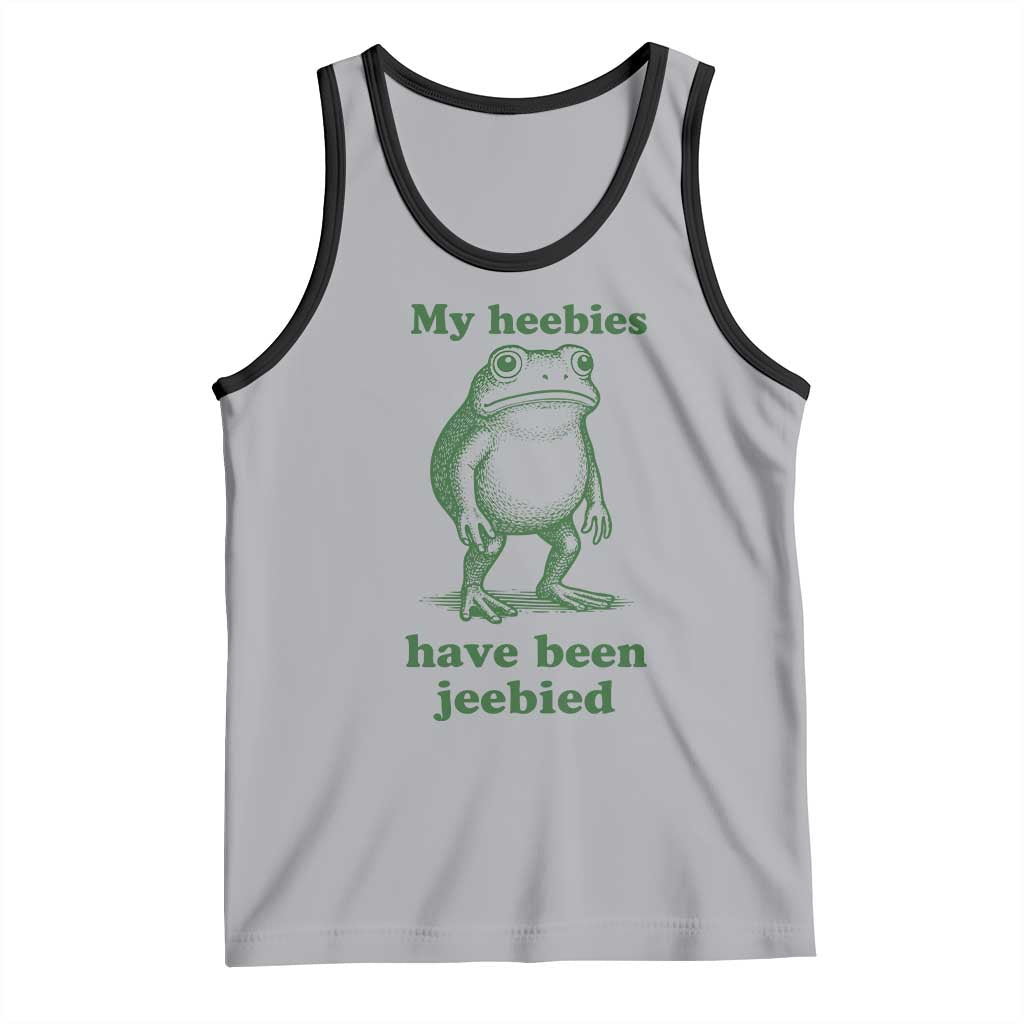 Funny Frog Tank Top My Heebies Have Been Jeebied Weirdcore Meme - Wonder Print Shop
