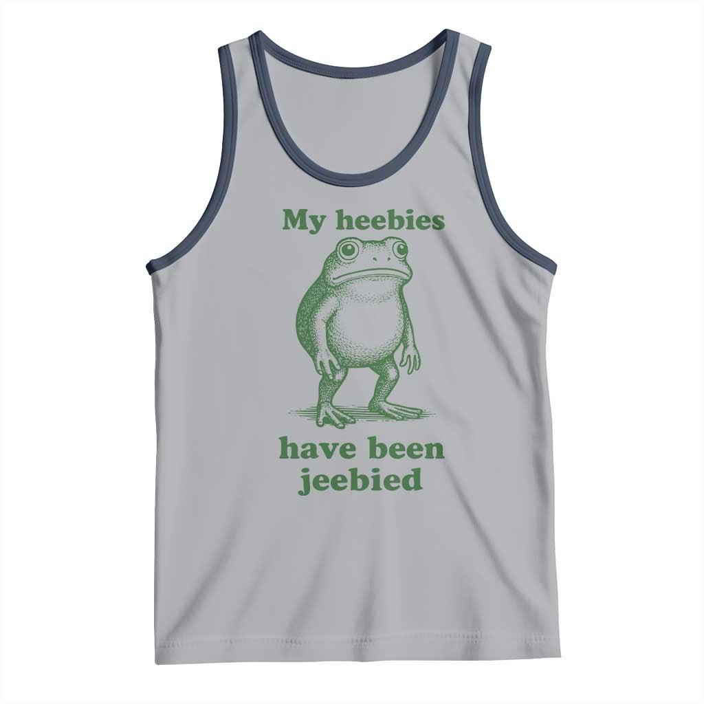 Funny Frog Tank Top My Heebies Have Been Jeebied Weirdcore Meme - Wonder Print Shop
