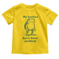 Funny Frog Toddler T Shirt My Heebies Have Been Jeebied Weirdcore Meme - Wonder Print Shop