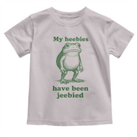 Funny Frog Toddler T Shirt My Heebies Have Been Jeebied Weirdcore Meme - Wonder Print Shop