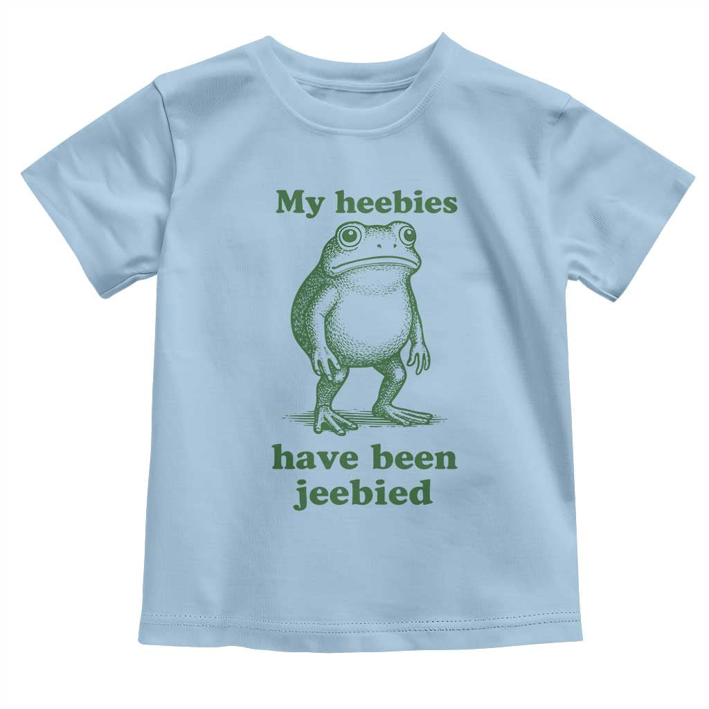 Funny Frog Toddler T Shirt My Heebies Have Been Jeebied Weirdcore Meme - Wonder Print Shop