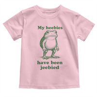 Funny Frog Toddler T Shirt My Heebies Have Been Jeebied Weirdcore Meme - Wonder Print Shop