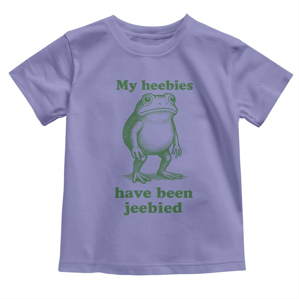 Funny Frog Toddler T Shirt My Heebies Have Been Jeebied Weirdcore Meme - Wonder Print Shop