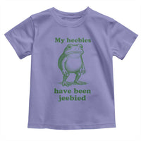 Funny Frog Toddler T Shirt My Heebies Have Been Jeebied Weirdcore Meme - Wonder Print Shop