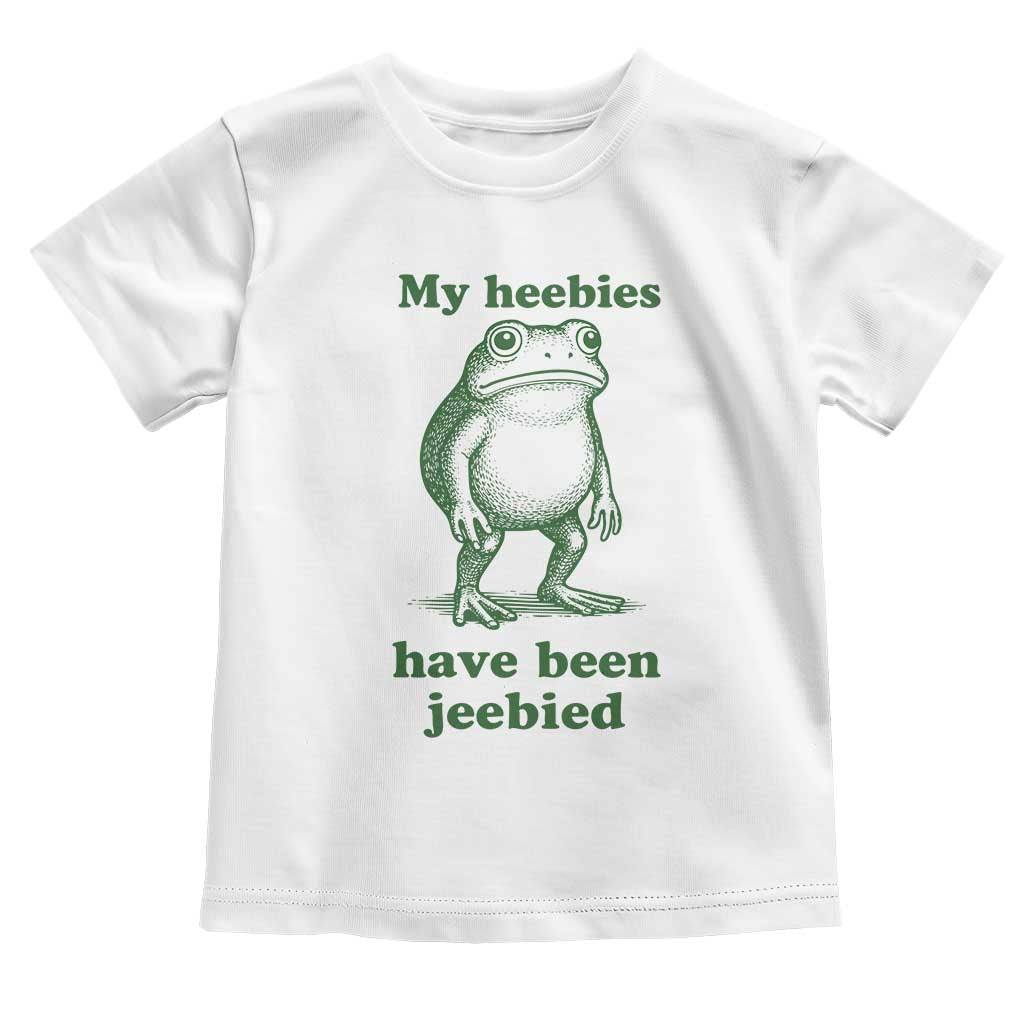Funny Frog Toddler T Shirt My Heebies Have Been Jeebied Weirdcore Meme - Wonder Print Shop