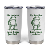 Funny Frog Tumbler Cup My Heebies Have Been Jeebied Weirdcore Meme - Wonder Print Shop