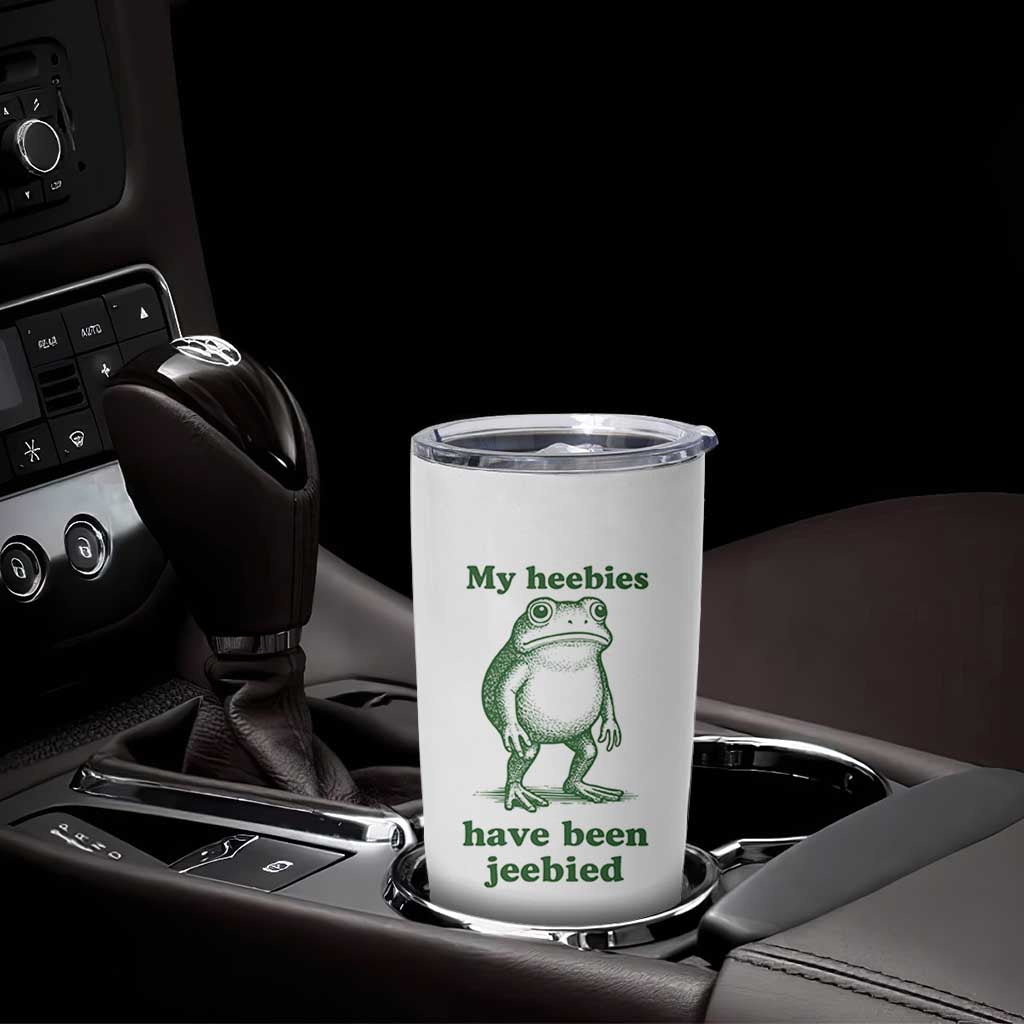Funny Frog Tumbler Cup My Heebies Have Been Jeebied Weirdcore Meme - Wonder Print Shop