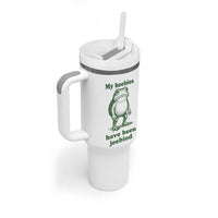 Funny Frog Tumbler With Handle My Heebies Have Been Jeebied Weirdcore Meme - Wonder Print Shop