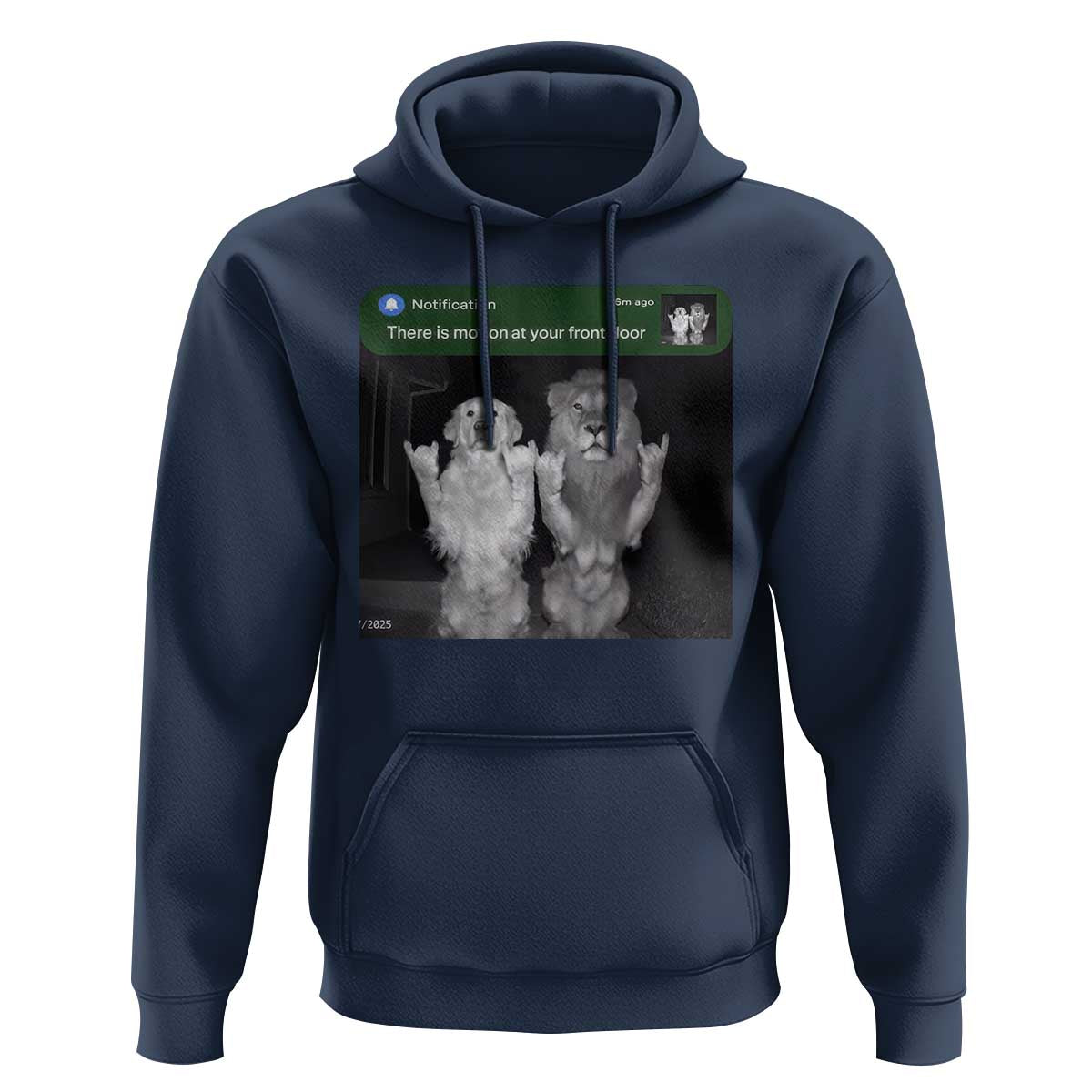 There is Motion at Your Front Door Hoodie Funny Golden Retriever Dog And Lion Motion Meme - Wonder Print Shop
