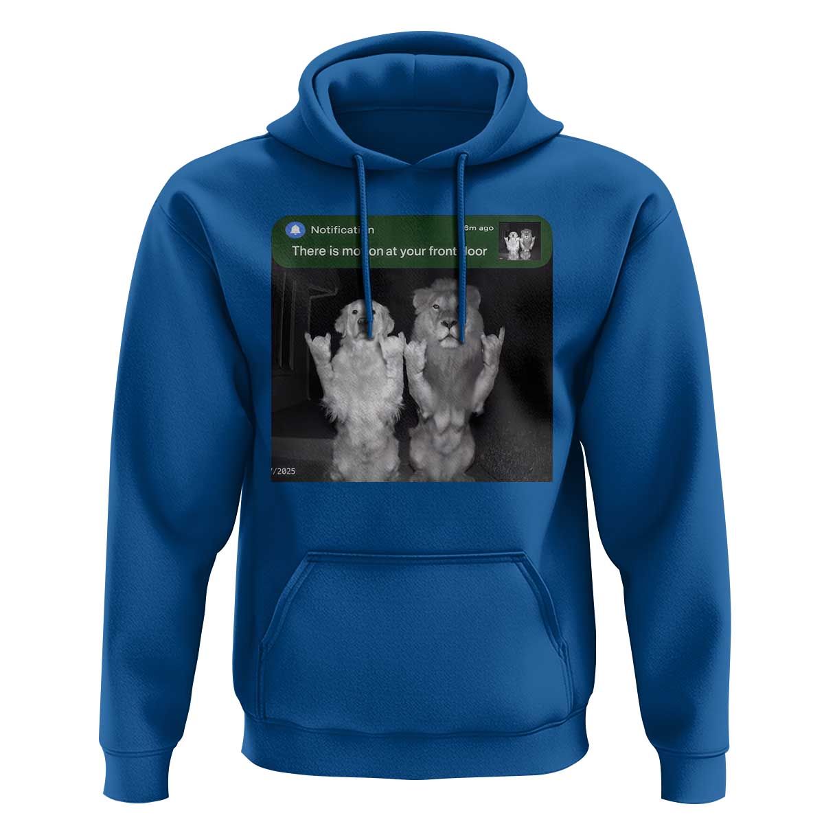 There is Motion at Your Front Door Hoodie Funny Golden Retriever Dog And Lion Motion Meme - Wonder Print Shop