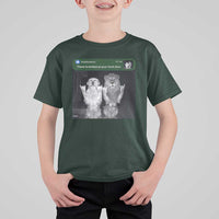 There is Motion at Your Front Door T Shirt For Kid Funny Golden Retriever Dog And Lion Motion Meme - Wonder Print Shop