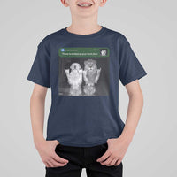 There is Motion at Your Front Door T Shirt For Kid Funny Golden Retriever Dog And Lion Motion Meme - Wonder Print Shop