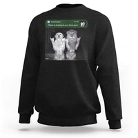 There is Motion at Your Front Door Sweatshirt Funny Golden Retriever Dog And Lion Motion Meme - Wonder Print Shop