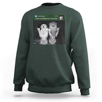 There is Motion at Your Front Door Sweatshirt Funny Golden Retriever Dog And Lion Motion Meme - Wonder Print Shop