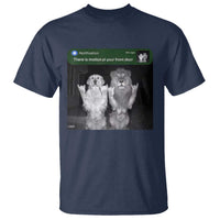 There is Motion at Your Front Door T Shirt Funny Golden Retriever Dog And Lion Motion Meme - Wonder Print Shop